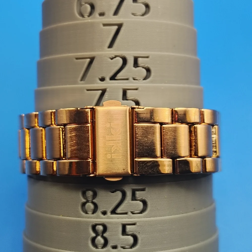 Kiki‎ New York Rose Gold 40mm Women's Quartz Watch Stainless Steel Bracelet